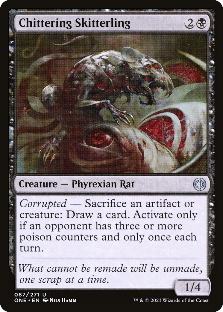 Chittering Skitterling [Phyrexia: All Will Be One] Foil