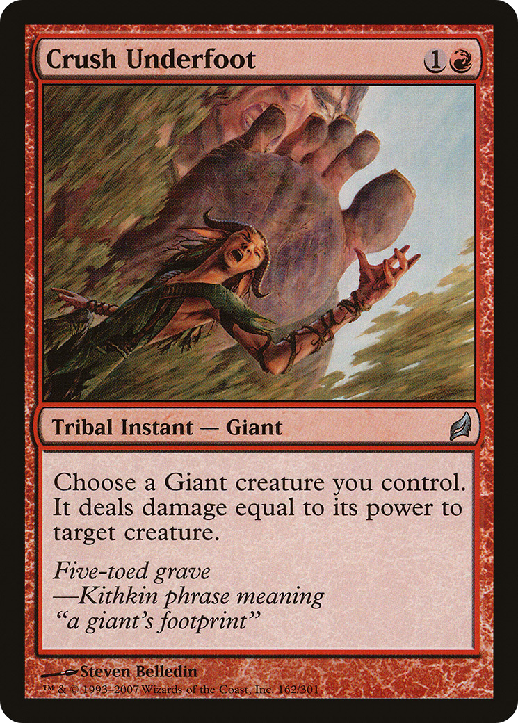 Crush Underfoot [Lorwyn] Foil