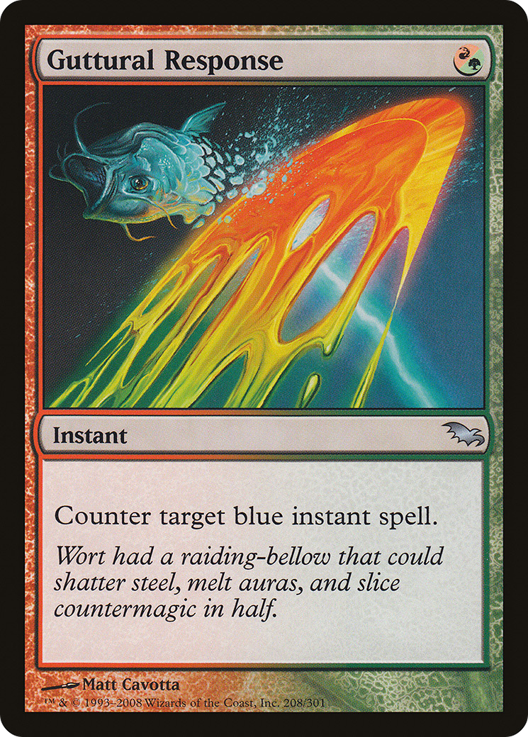 Guttural Response [Shadowmoor] Foil