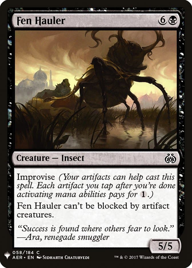 Fen Hauler |  (AER-58) [The List]