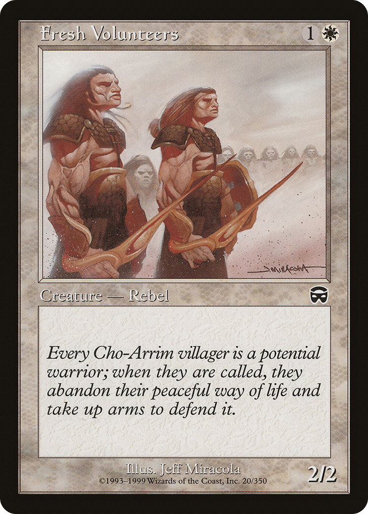 Fresh Volunteers [Mercadian Masques] Foil