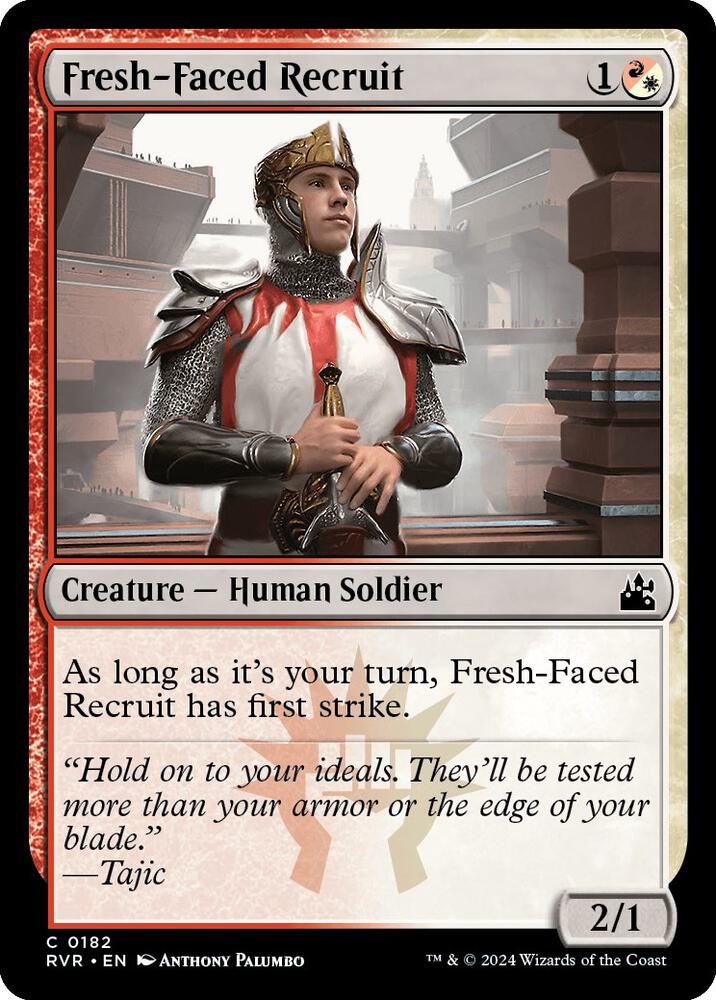 Fresh Faced Recruit 182/291 (Ravnica Remastered)  - Foil