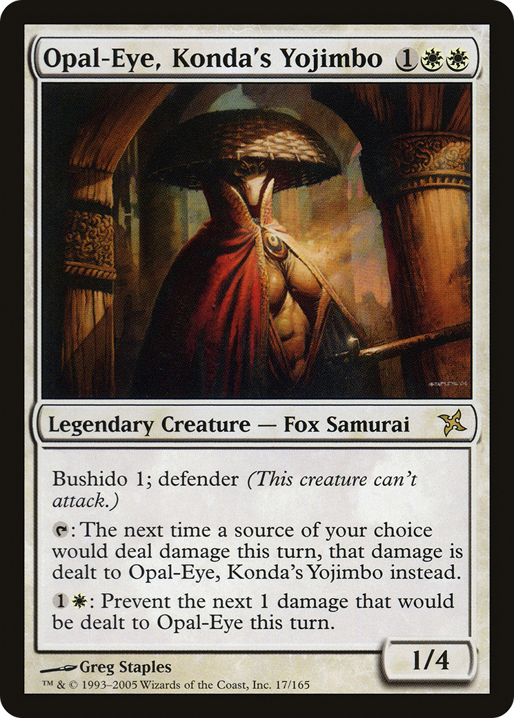 Opal-Eye, Konda's Yojimbo [Betrayers of Kamigawa] Foil