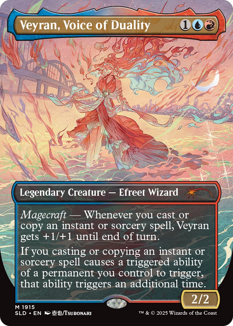 Veyran, Voice of Duality (1915) [Secret Lair Drop]  (Borderless) Foil