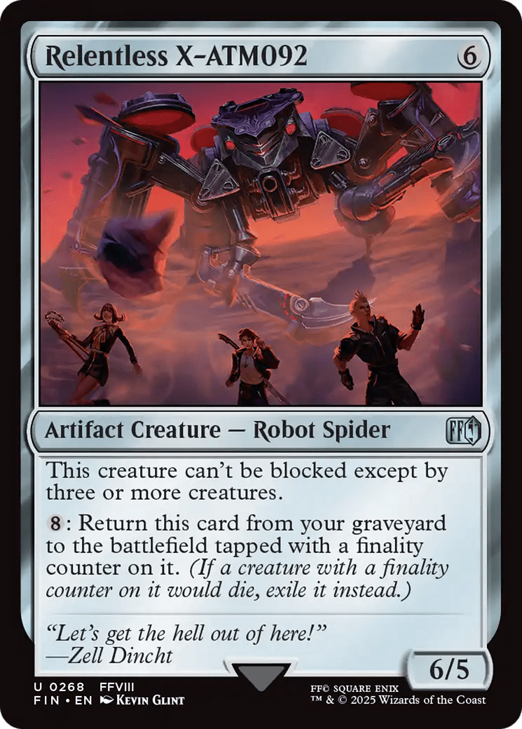 Relentless X-ATM092 (268) [FINAL FANTASY]  Foil