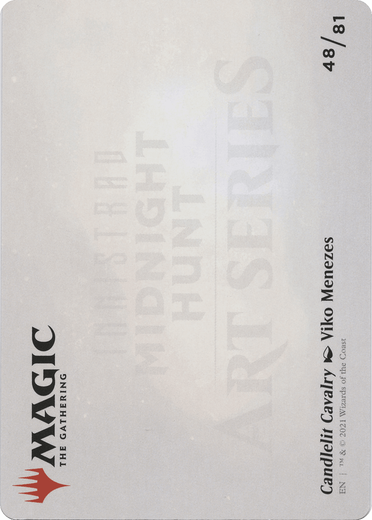 Candlelit Cavalry // Candlelit Cavalry (AMID-048) - Midnight Hunt Art Series (Borderless) Foil