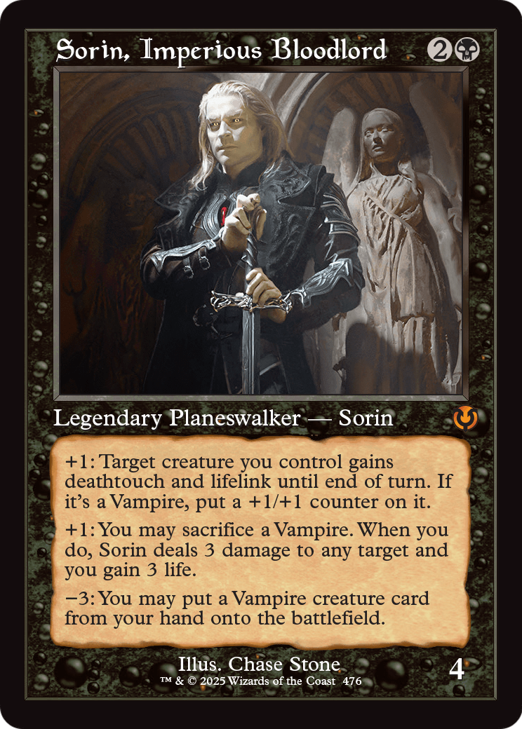 Sorin, Imperious Bloodlord (Retro Frame) (-476) [Innistrad Remastered]  Foil