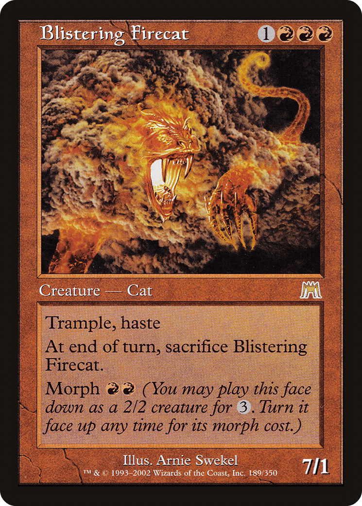 Blistering Firecat [Onslaught] Foil