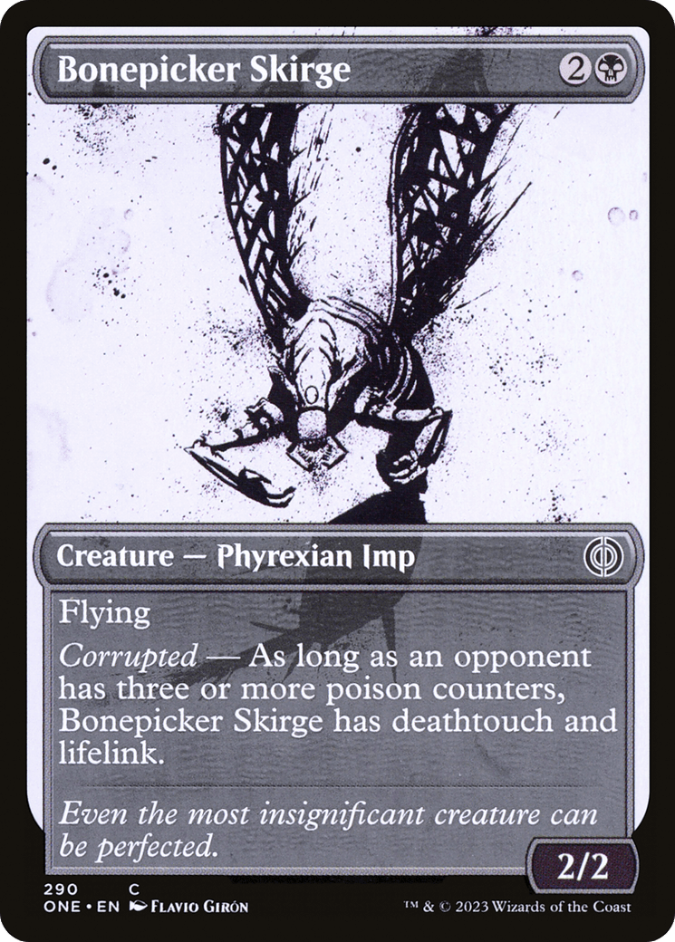 Bonepicker Skirge (Showcase Ichor) [Phyrexia: All Will Be One] Foil