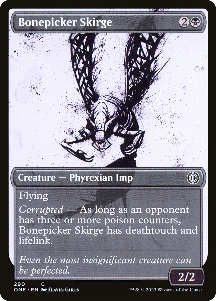 Bonepicker Skirge (Showcase Ichor) [Phyrexia: All Will Be One] Foil