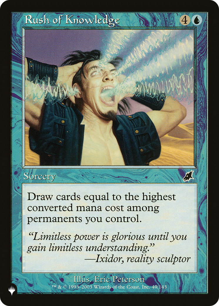 Rush of Knowledge |  (SCG-49) [The List]