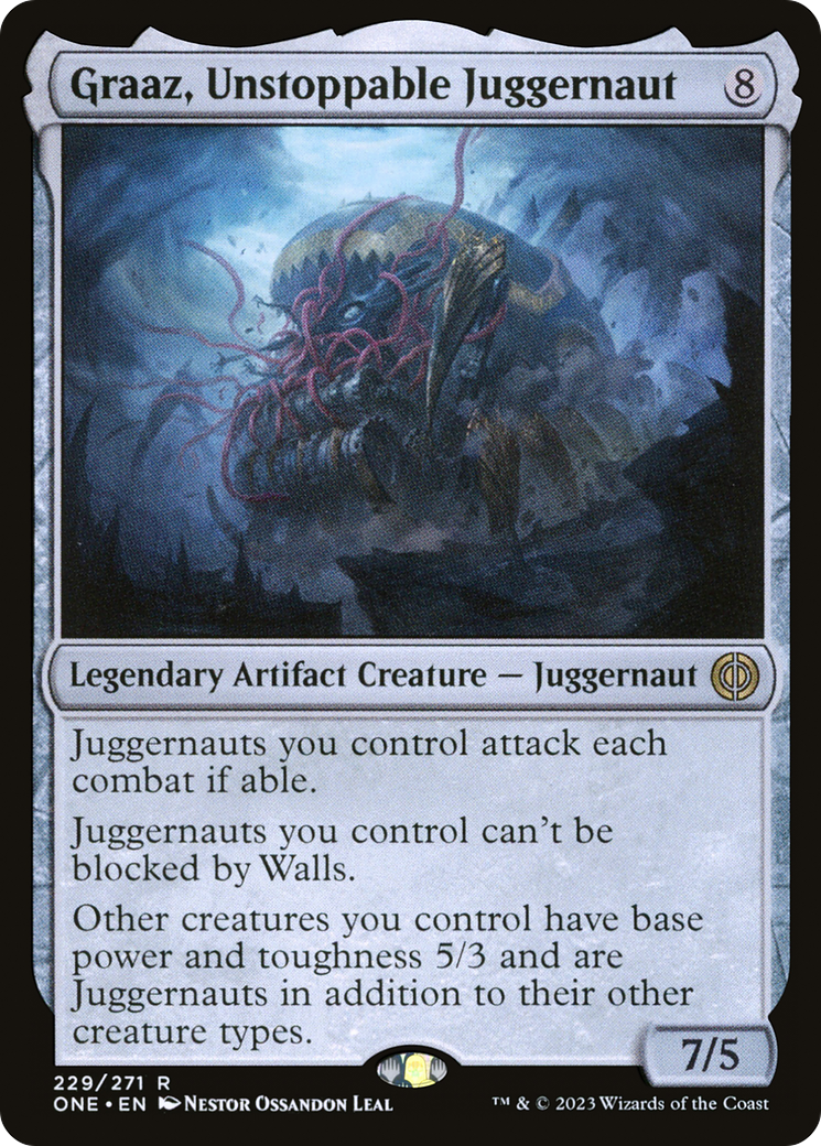 Graaz, Unstoppable Juggernaut [Phyrexia: All Will Be One] Foil