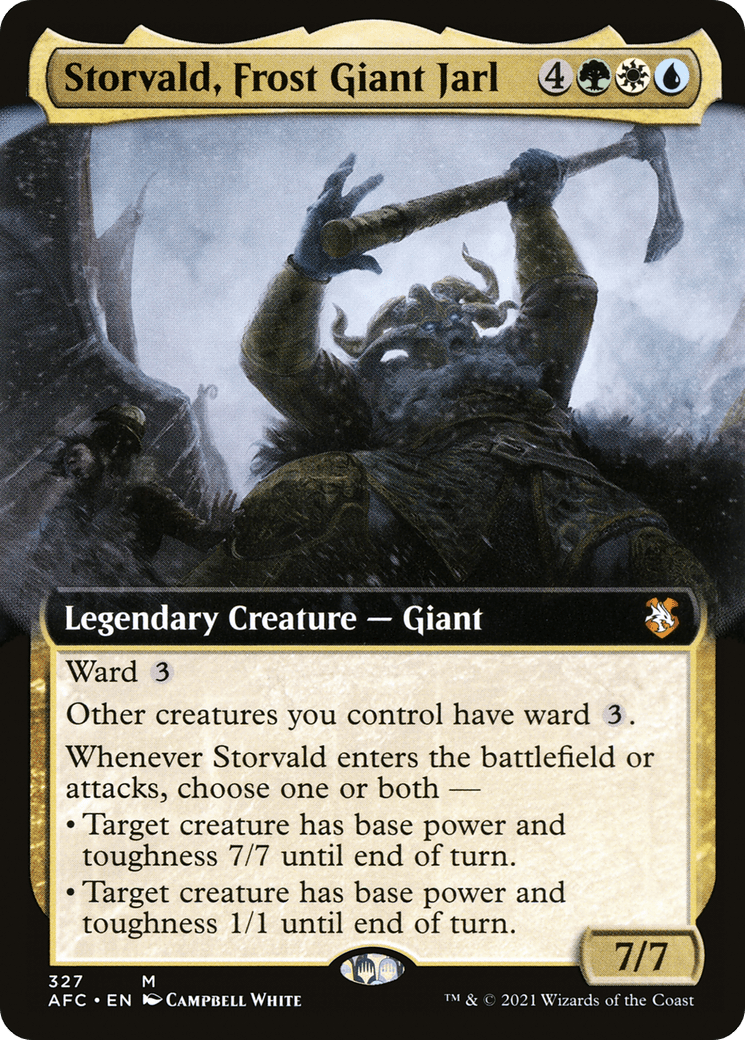 Storvald, Frost Giant Jarl (Extended Art) [Dungeons & Dragons: Adventures in the Forgotten Realms Commander]