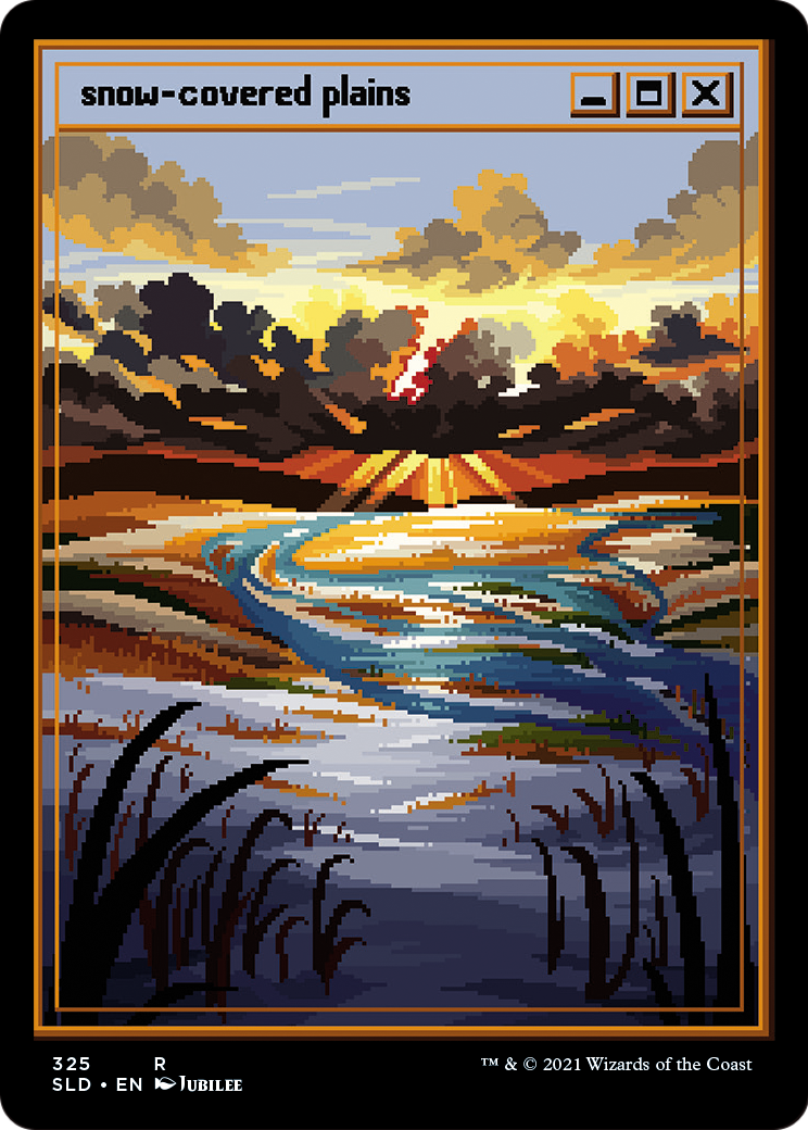 Snow-Covered Plains (SLD-325) - Secret Lair Drop Etched Foil