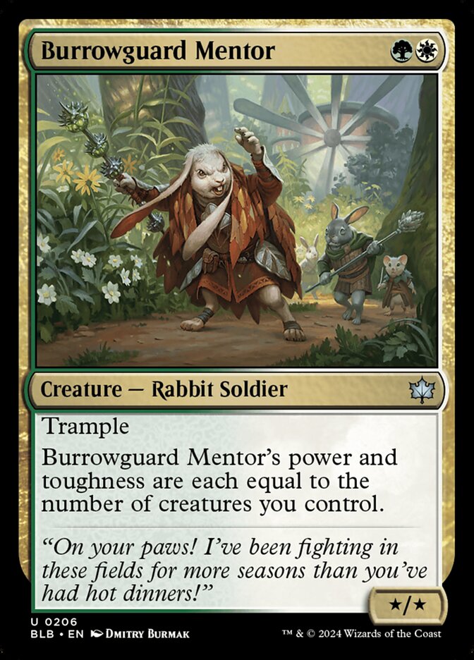 Burrowguard Mentor 206 (Bloomburrow) 