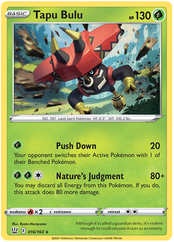 Tapu Bulu (016/163) [Sword & Shield: Battle Styles]