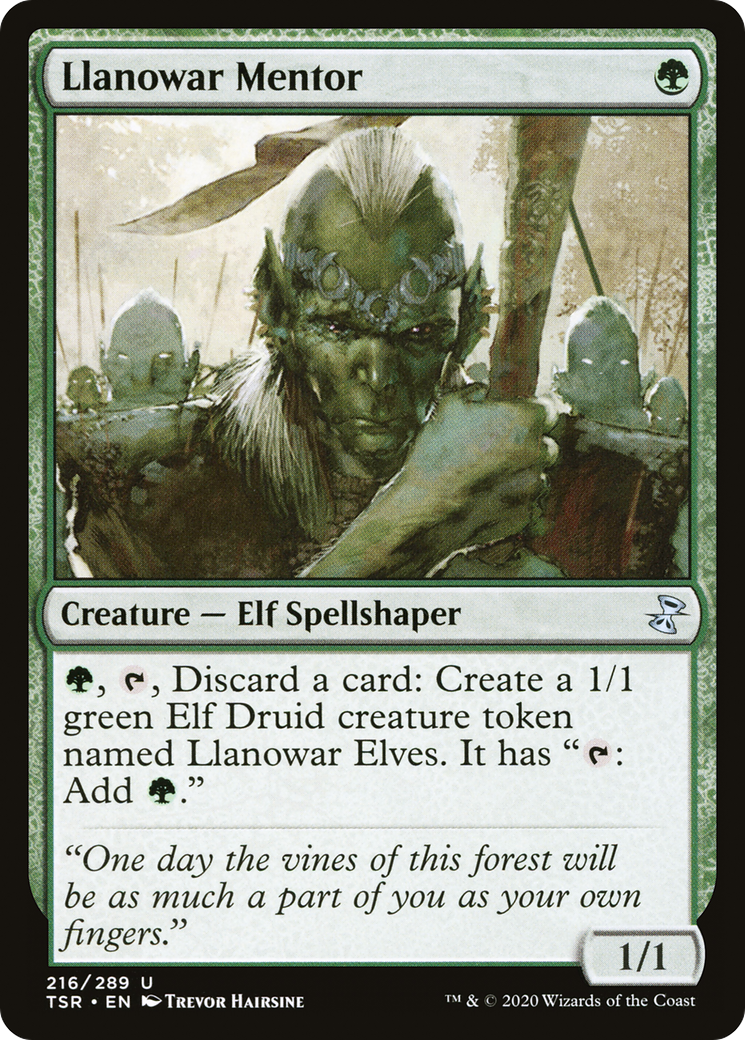 Llanowar Mentor [Time Spiral Remastered] Foil