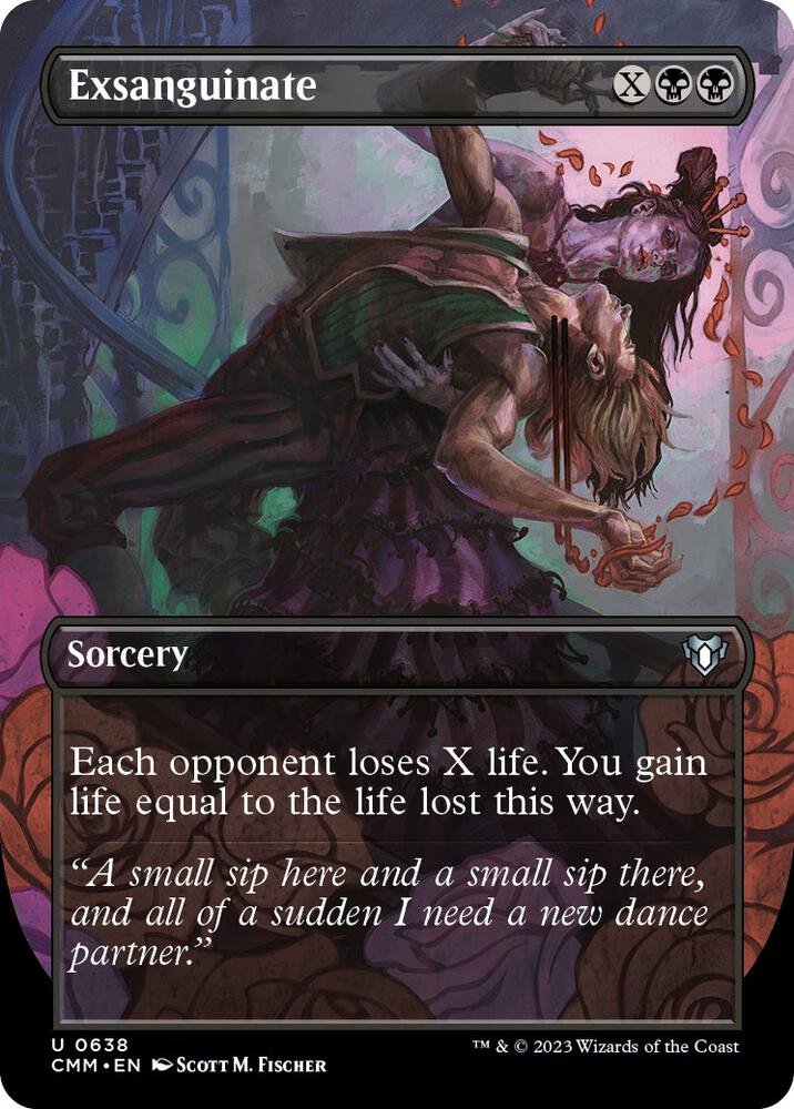 Exsanguinate 638/451 (Commander Masters)  - Borderless