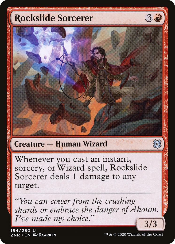 Rockslide Sorcerer [Zendikar Rising] Foil
