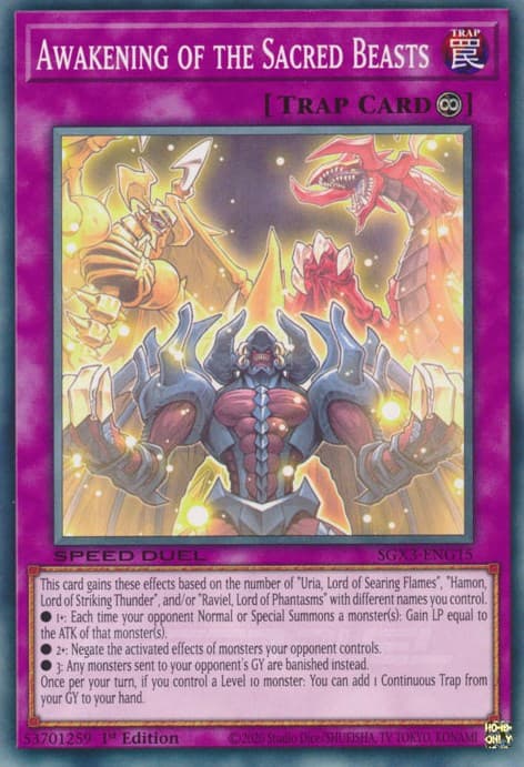 Awakening of the Sacred Beasts [SGX3-ENG15] Common