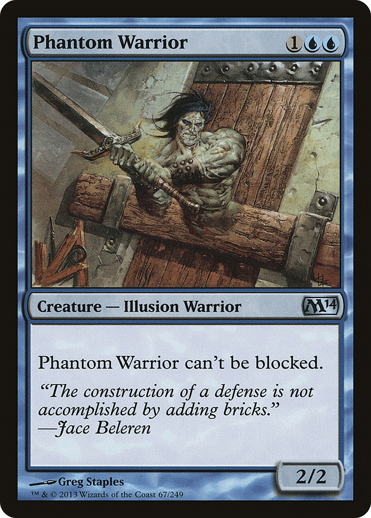 Phantom Warrior [Magic 2014] Foil