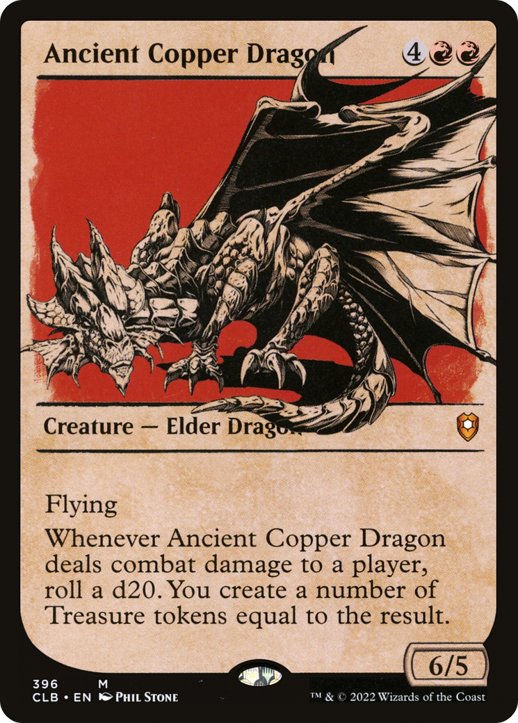 Ancient Copper Dragon (Showcase) [Commander Legends: Battle for Baldur's Gate] Foil