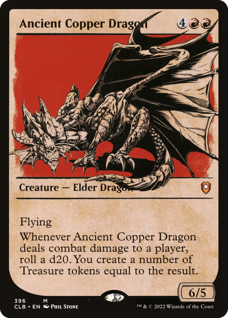 Ancient Copper Dragon (Showcase) [Commander Legends: Battle for Baldur's Gate] Foil