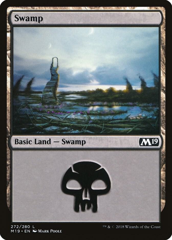 Swamp 272/280 (Core Set 2019)  - Foil