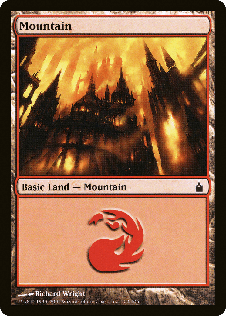 Mountain (302) [Ravnica: City of Guilds] Foil
