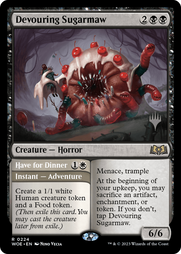 Devouring Sugarmaw // Have for Dinner(Promo Pack) [Wilds of Eldraine Promos] Foil