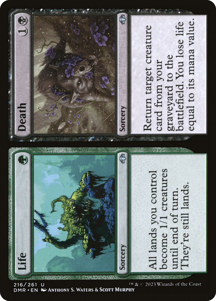 Life // Death [Dominaria Remastered] Foil
