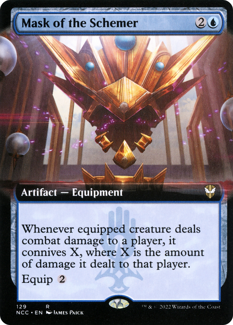 Mask of the Schemer (Extended Art) [Streets of New Capenna Commander]