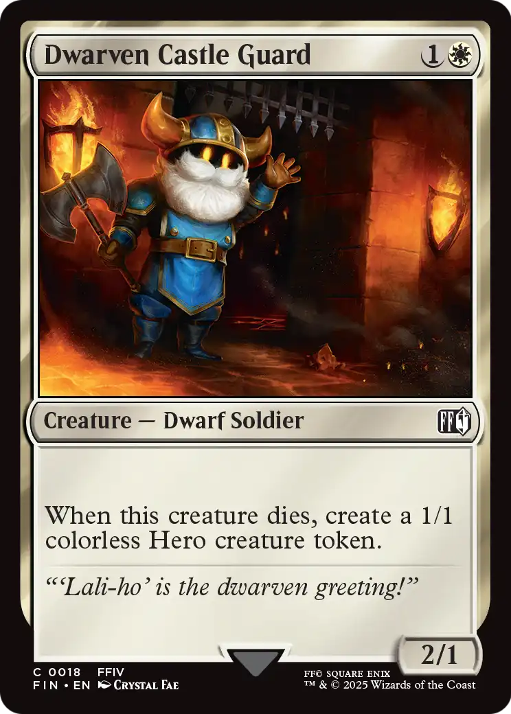 Dwarven Castle Guard (018) [FINAL FANTASY]