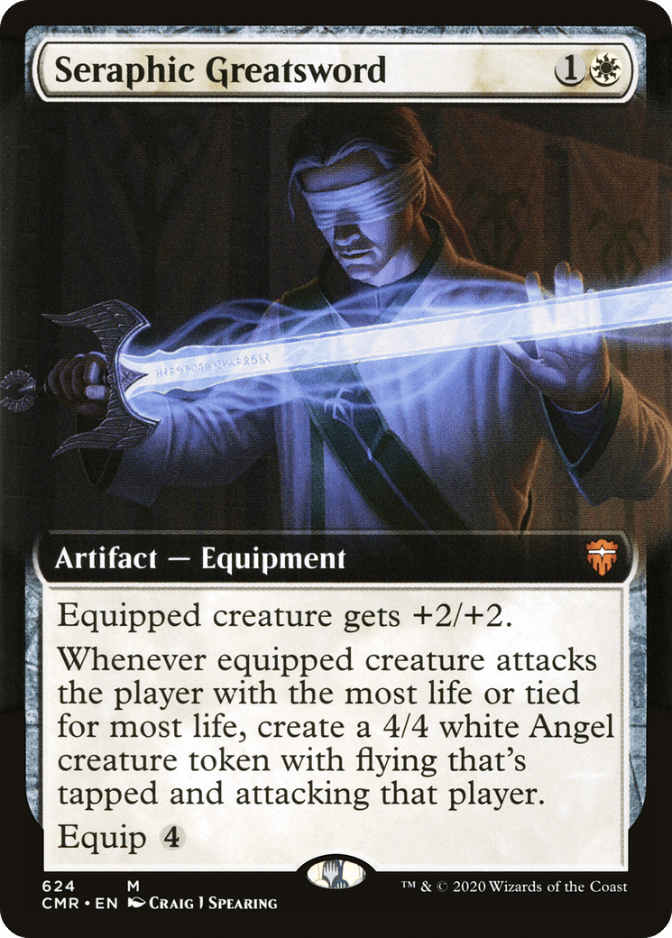 Seraphic Greatsword (Extended Art) [Commander Legends] Foil