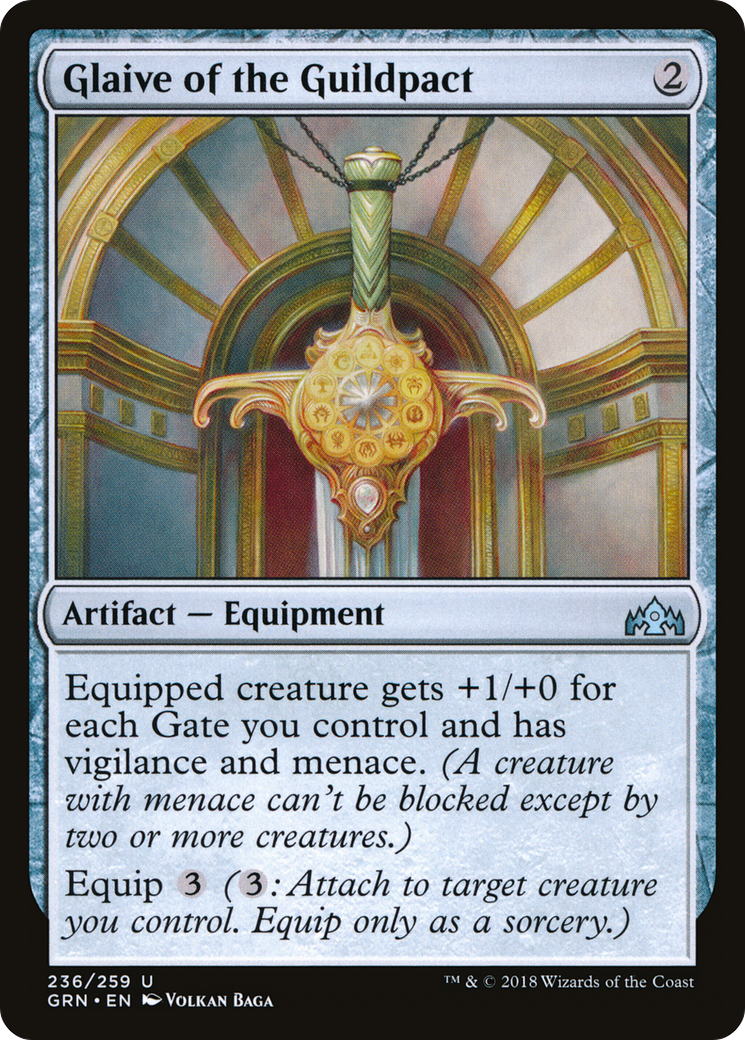 Glaive of the Guildpact [Guilds of Ravnica] Foil