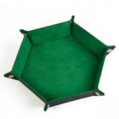 Folding Hexagonal Dice Tray | Green