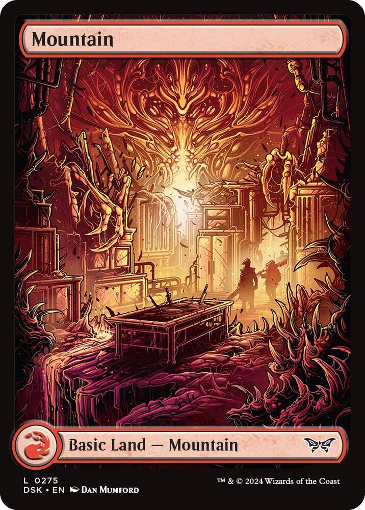 Mountain 0275 Full Art 275 (Duskmourn: House of Horror)  - Foil