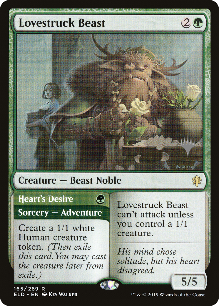 Lovestruck Beast // Heart's Desire (Promo Pack) [Throne of Eldraine Promos] Foil