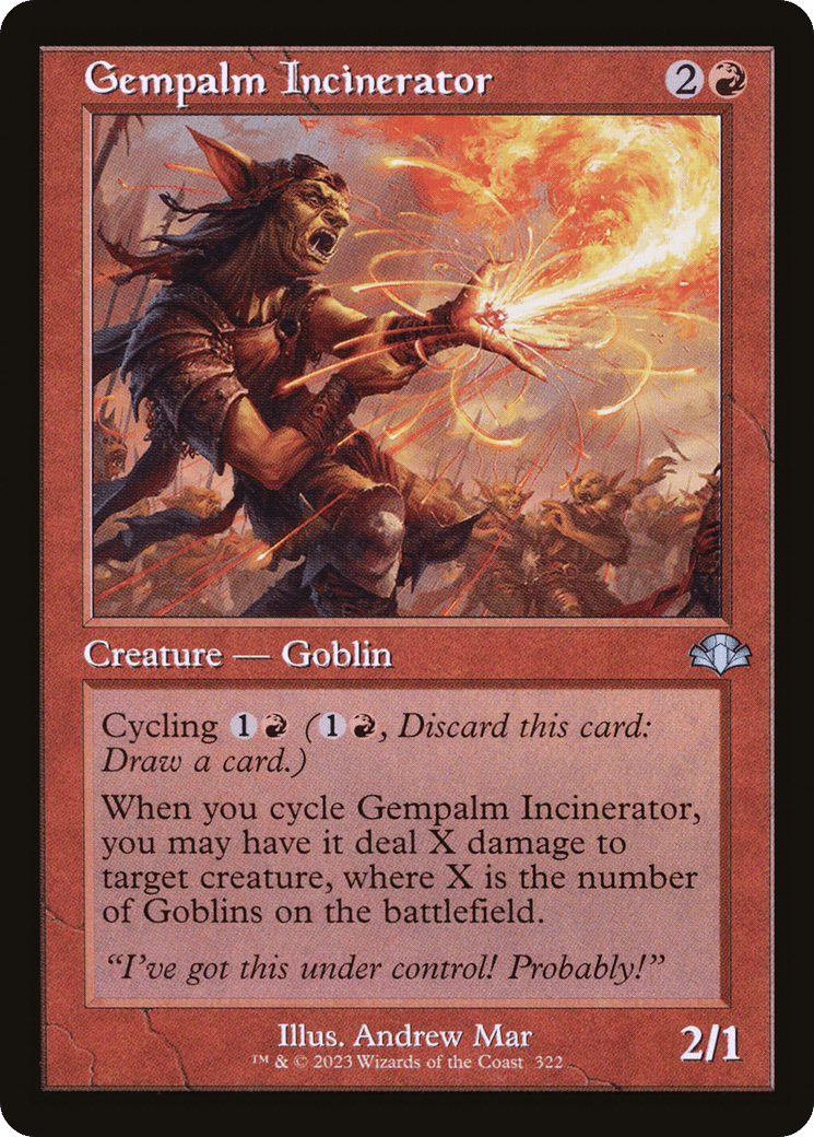 Gempalm Incinerator (Retro) [Dominaria Remastered] Foil