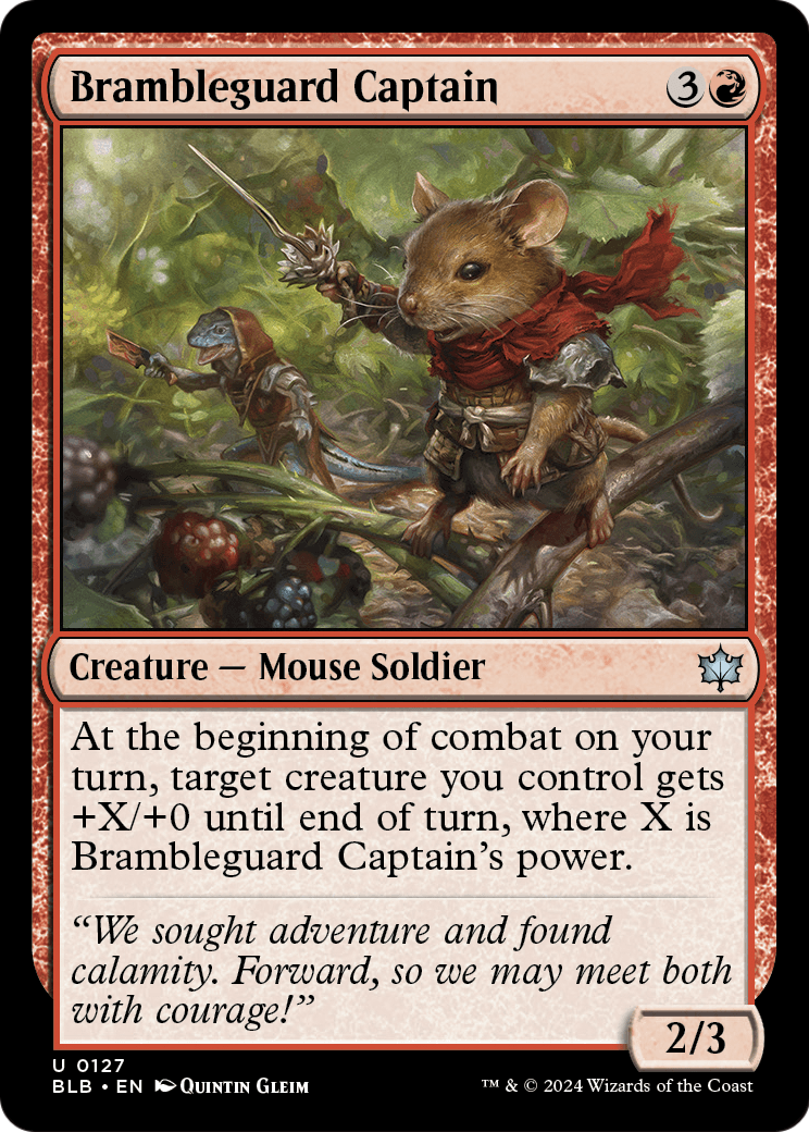Brambleguard Captain [Bloomburrow] Foil
