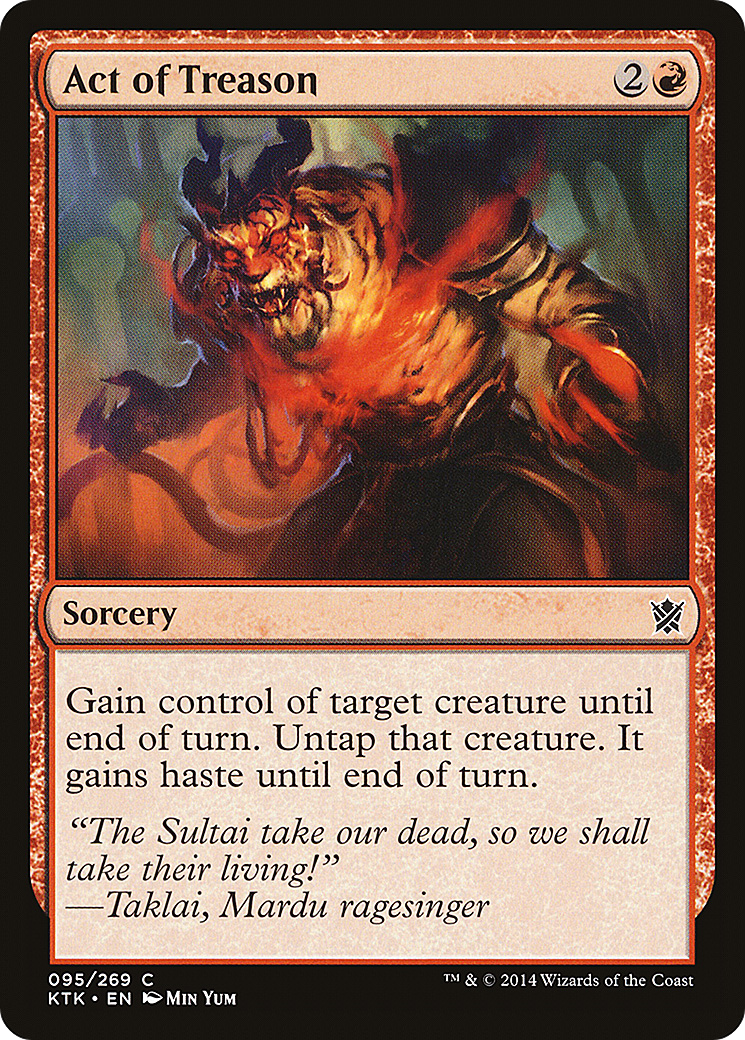 Act of Treason [Khans of Tarkir] Foil