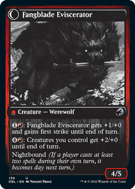 Fangblade Brigand // Fangblade Eviscerator [Innistrad: Double Feature] Foil