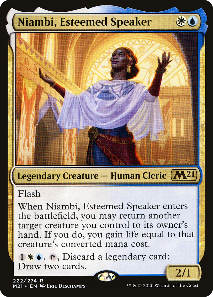 Niambi, Esteemed Speaker [Core Set 2021] Foil