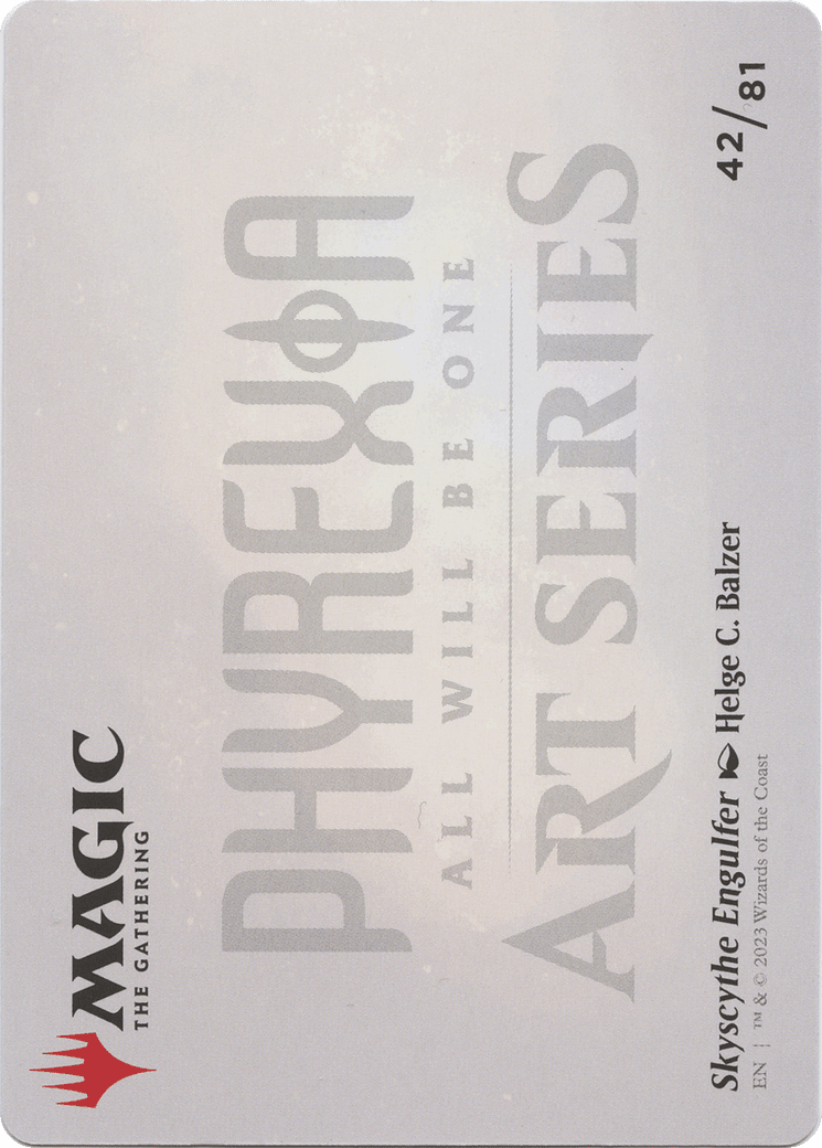 Skyscythe Engulfer // Skyscythe Engulfer (AONE-042) - Phyrexia: All Will Be One Art Series (Borderless) Foil