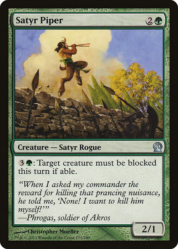 Satyr Piper [Theros] Foil