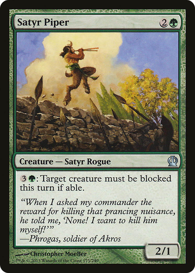 Satyr Piper [Theros] Foil