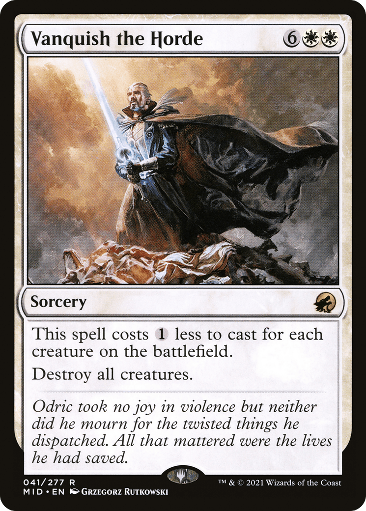 Vanquish the Horde [Innistrad: Midnight Hunt] Foil