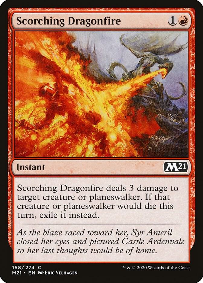 Scorching Dragonfire 158 (Core Set 2021) 