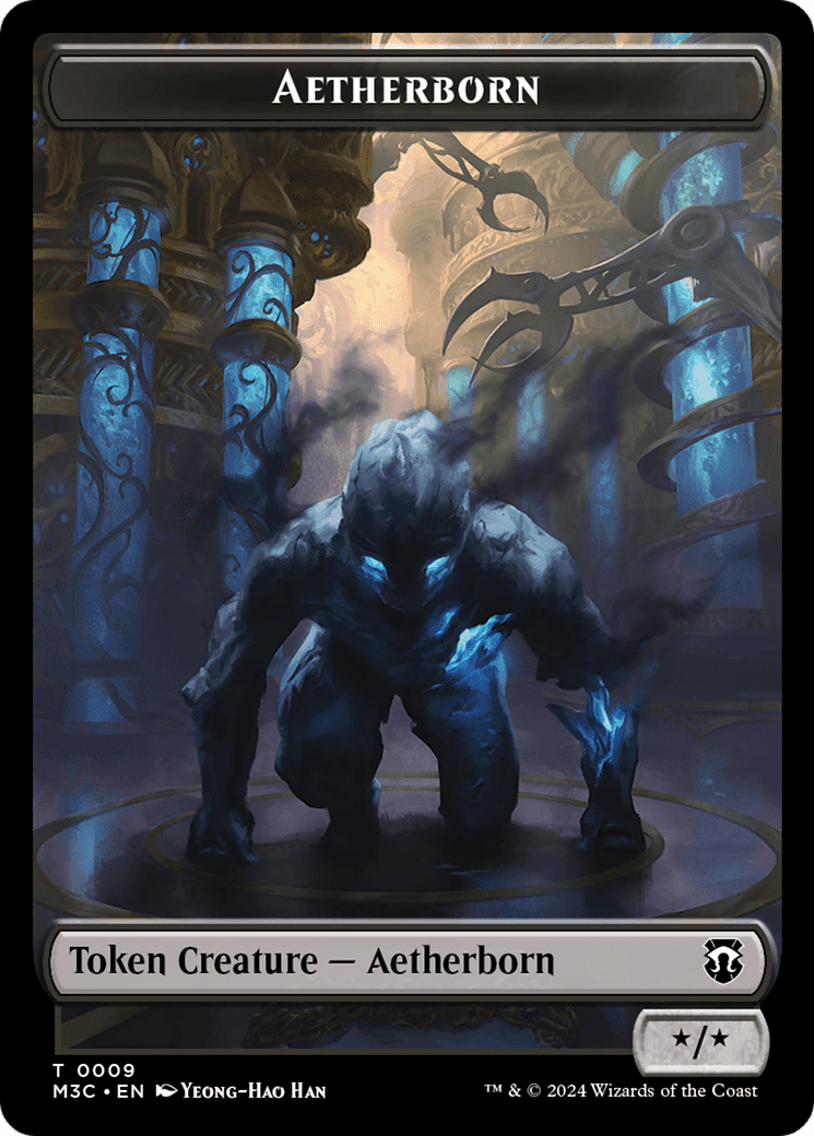 Aetherborn // Thopter Double-Sided Token [Modern Horizons 3 Commander Tokens]