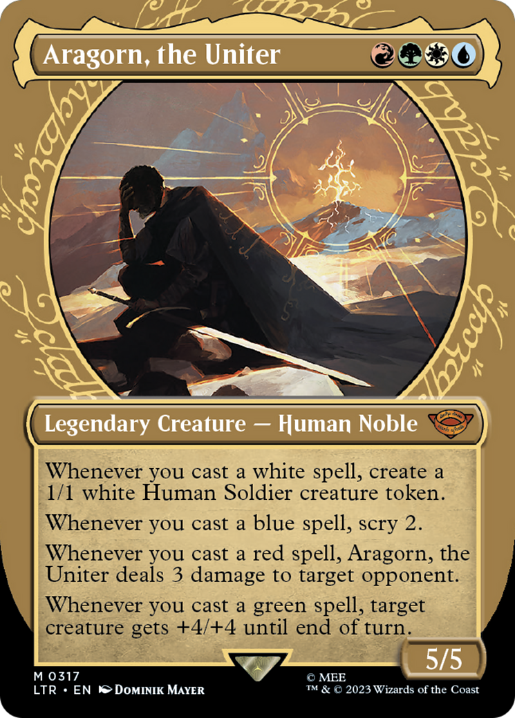 Aragorn, the Uniter (Showcase Ring Frame) [The Lord of the Rings: Tales of Middle-Earth] Foil